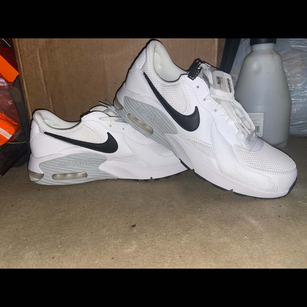 nike air max white/black